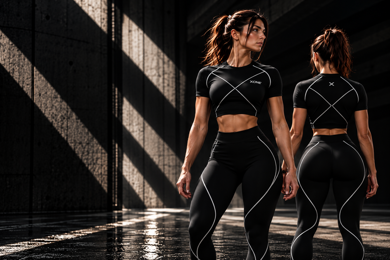 XONE Kadın Siyah Atletik Koleksiyon Lookbook
